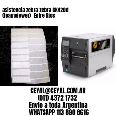 asistencia zebra zebra GK420d (teamviewer)  Entre Rios