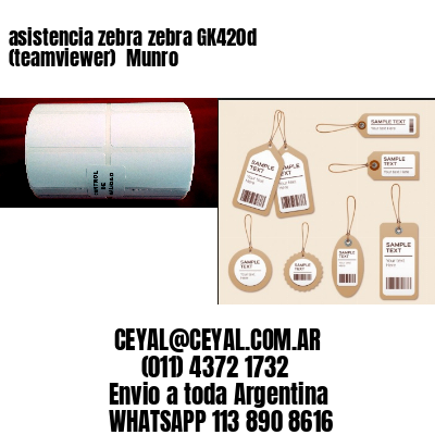 asistencia zebra zebra GK420d (teamviewer)  Munro