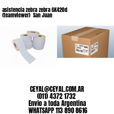asistencia zebra zebra GK420d (teamviewer)  San Juan
