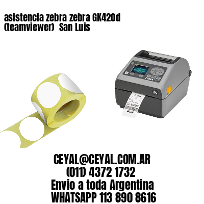 asistencia zebra zebra GK420d (teamviewer)  San Luis