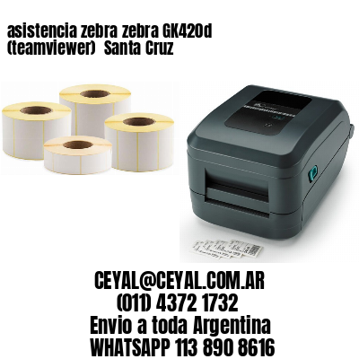 asistencia zebra zebra GK420d (teamviewer)  Santa Cruz