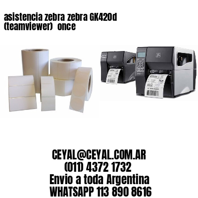 asistencia zebra zebra GK420d (teamviewer)  once