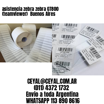 asistencia zebra zebra GT800 (teamviewer)  Buenos Aires