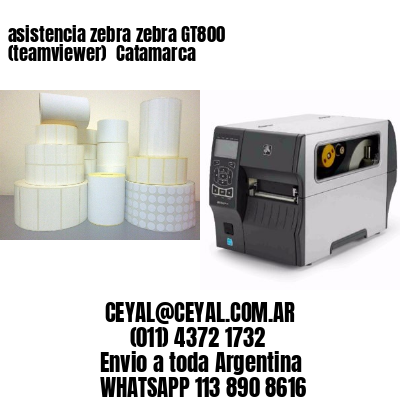 asistencia zebra zebra GT800 (teamviewer)  Catamarca