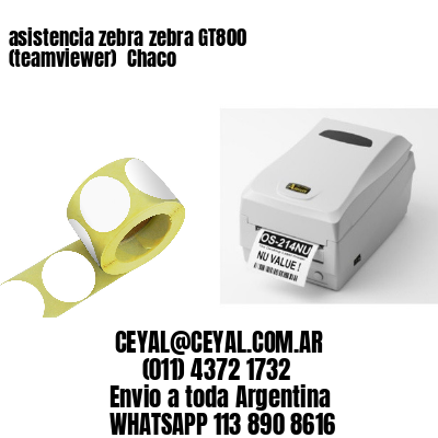 asistencia zebra zebra GT800 (teamviewer)  Chaco