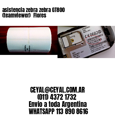 asistencia zebra zebra GT800 (teamviewer)  Flores