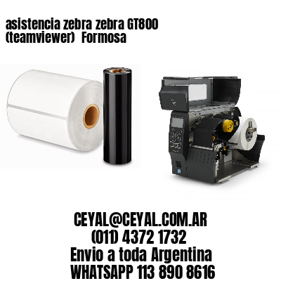 asistencia zebra zebra GT800 (teamviewer)  Formosa