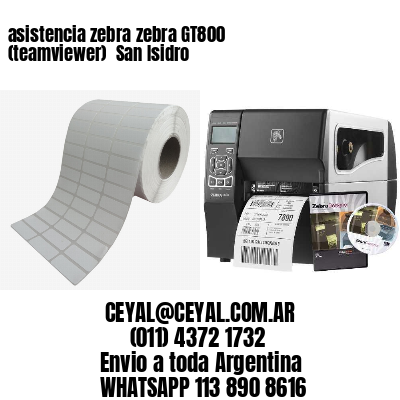 asistencia zebra zebra GT800 (teamviewer)  San Isidro