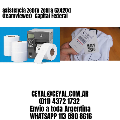 asistencia zebra zebra GX420d (teamviewer)  Capital Federal