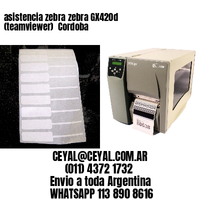 asistencia zebra zebra GX420d (teamviewer)  Cordoba