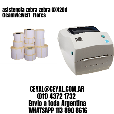 asistencia zebra zebra GX420d (teamviewer)  Flores