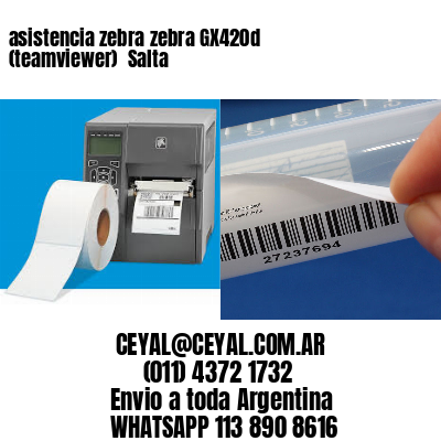 asistencia zebra zebra GX420d (teamviewer)  Salta