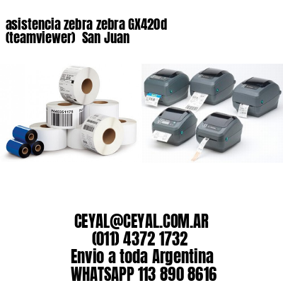 asistencia zebra zebra GX420d (teamviewer)  San Juan
