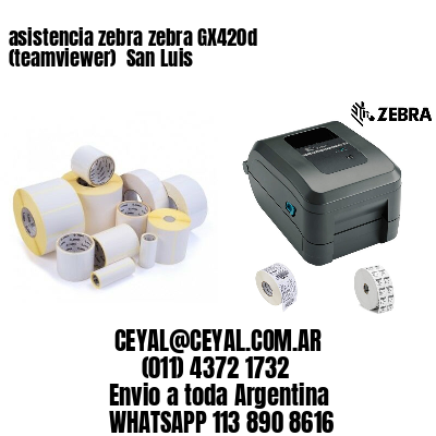 asistencia zebra zebra GX420d (teamviewer)  San Luis