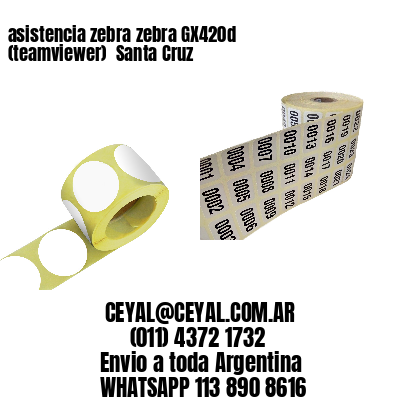 asistencia zebra zebra GX420d (teamviewer)  Santa Cruz