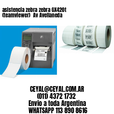 asistencia zebra zebra GX420t (teamviewer)  Av Avellaneda
