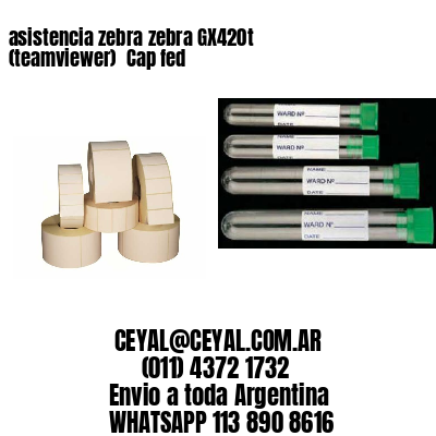 asistencia zebra zebra GX420t (teamviewer)  Cap fed