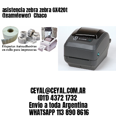 asistencia zebra zebra GX420t (teamviewer)  Chaco