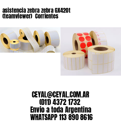 asistencia zebra zebra GX420t (teamviewer)  Corrientes