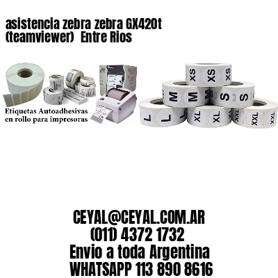 asistencia zebra zebra GX420t (teamviewer)  Entre Rios