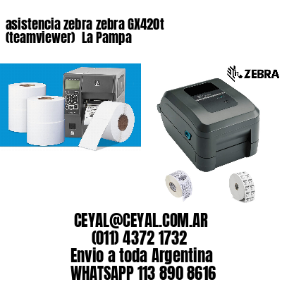 asistencia zebra zebra GX420t (teamviewer)  La Pampa