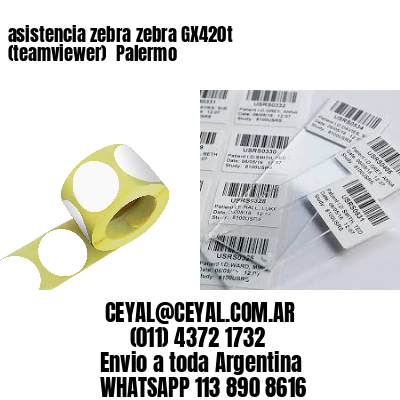 asistencia zebra zebra GX420t (teamviewer)  Palermo