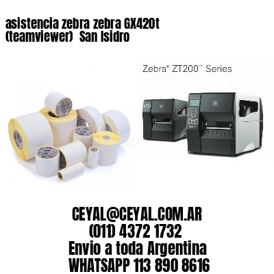 asistencia zebra zebra GX420t (teamviewer)  San Isidro