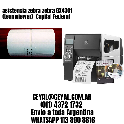 asistencia zebra zebra GX430t (teamviewer)  Capital Federal