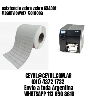 asistencia zebra zebra GX430t (teamviewer)  Cordoba