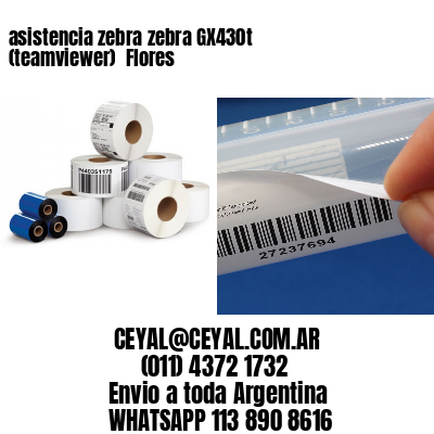 asistencia zebra zebra GX430t (teamviewer)  Flores