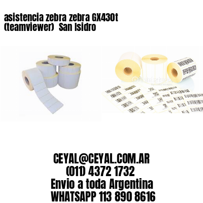 asistencia zebra zebra GX430t (teamviewer)  San Isidro