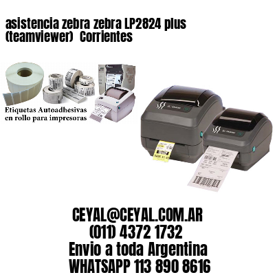 asistencia zebra zebra LP2824 plus (teamviewer)  Corrientes