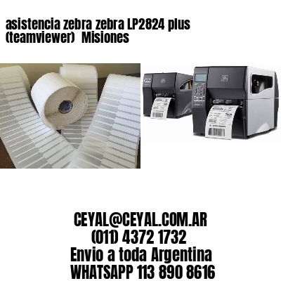 asistencia zebra zebra LP2824 plus (teamviewer)  Misiones