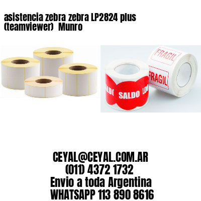 asistencia zebra zebra LP2824 plus (teamviewer)  Munro