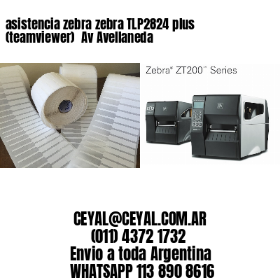 asistencia zebra zebra TLP2824 plus (teamviewer)  Av Avellaneda