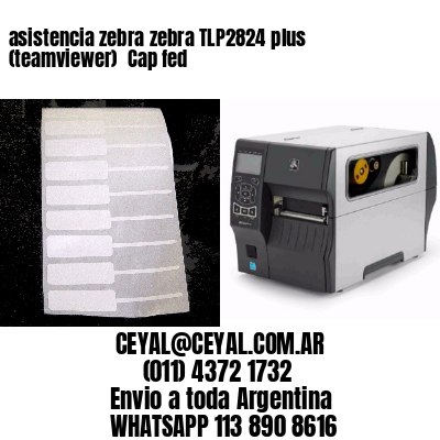 asistencia zebra zebra TLP2824 plus (teamviewer)  Cap fed