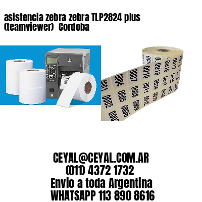 asistencia zebra zebra TLP2824 plus (teamviewer)  Cordoba