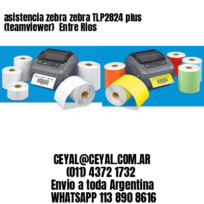asistencia zebra zebra TLP2824 plus (teamviewer)  Entre Rios