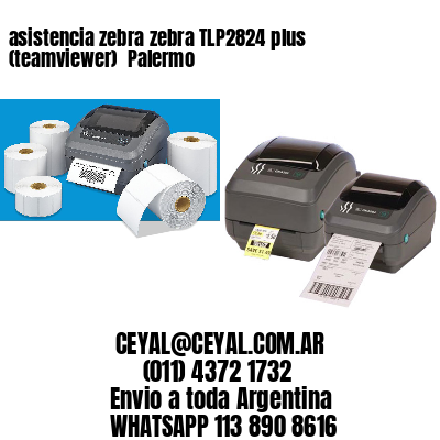 asistencia zebra zebra TLP2824 plus (teamviewer)  Palermo