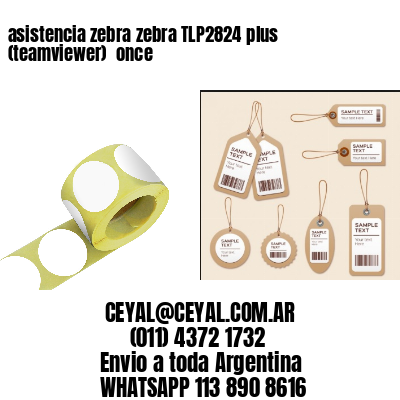 asistencia zebra zebra TLP2824 plus (teamviewer)  once