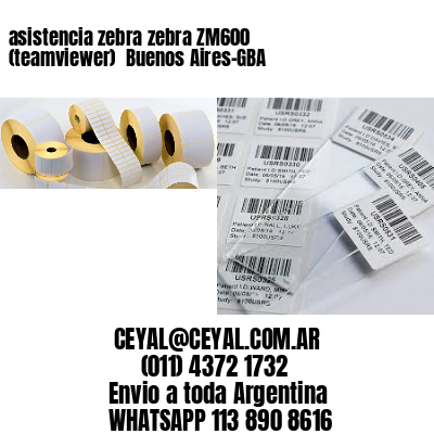 asistencia zebra zebra ZM600 (teamviewer)  Buenos Aires-GBA