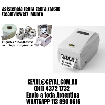 asistencia zebra zebra ZM600 (teamviewer)  Munro