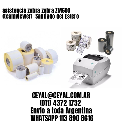 asistencia zebra zebra ZM600 (teamviewer)  Santiago del Estero