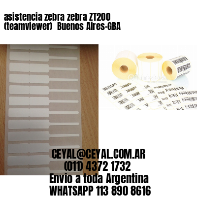asistencia zebra zebra ZT200 (teamviewer)  Buenos Aires-GBA
