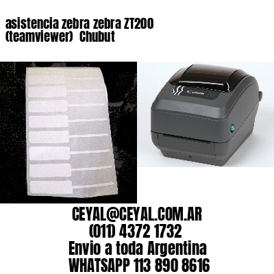 asistencia zebra zebra ZT200 (teamviewer)  Chubut