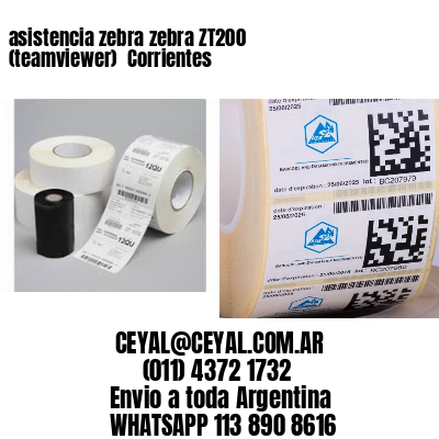 asistencia zebra zebra ZT200 (teamviewer)  Corrientes