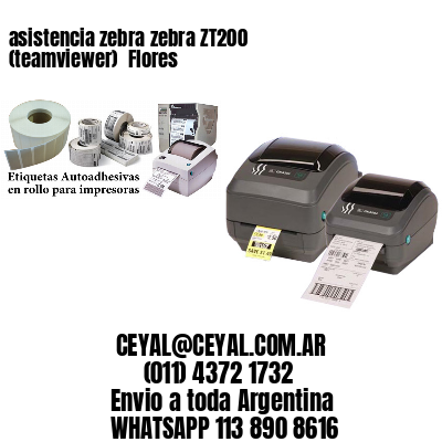 asistencia zebra zebra ZT200 (teamviewer)  Flores