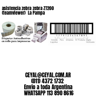 asistencia zebra zebra ZT200 (teamviewer)  La Pampa