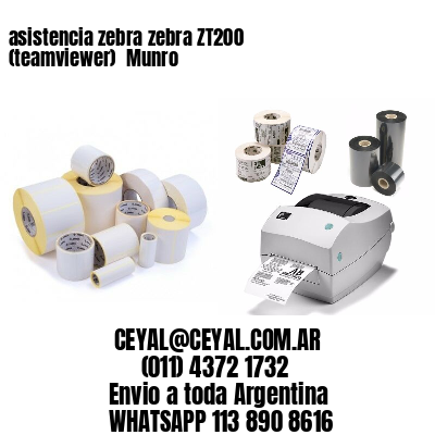 asistencia zebra zebra ZT200 (teamviewer)  Munro