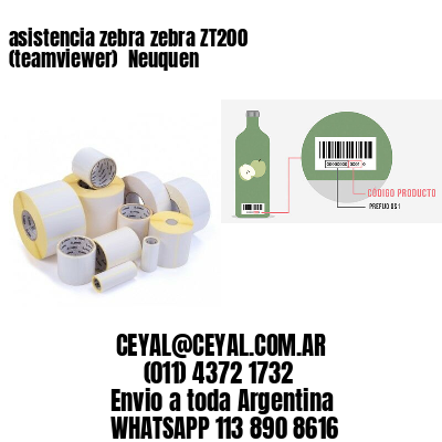 asistencia zebra zebra ZT200 (teamviewer)  Neuquen
